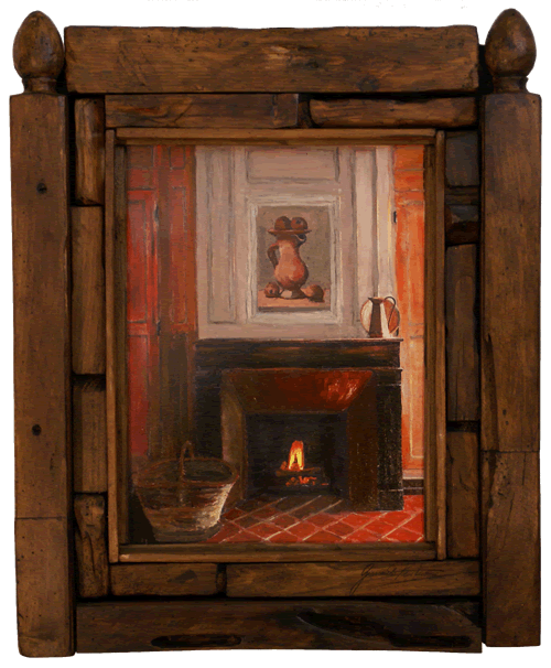 Red Fireplace"
